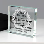 Personalised 'Truly Blessed' Crystal Token | Keepsakes | Christening Gift