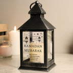 Personalised Eid and Ramadan Black Lantern