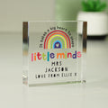 Personalised Shape Little Minds Crystal Token | Ornaments | Inspired Creative Gifts