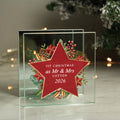 Personalised Christmas Glass Tea Light Candle Holder | Candles & Reed Diffusers | Christmas Gift