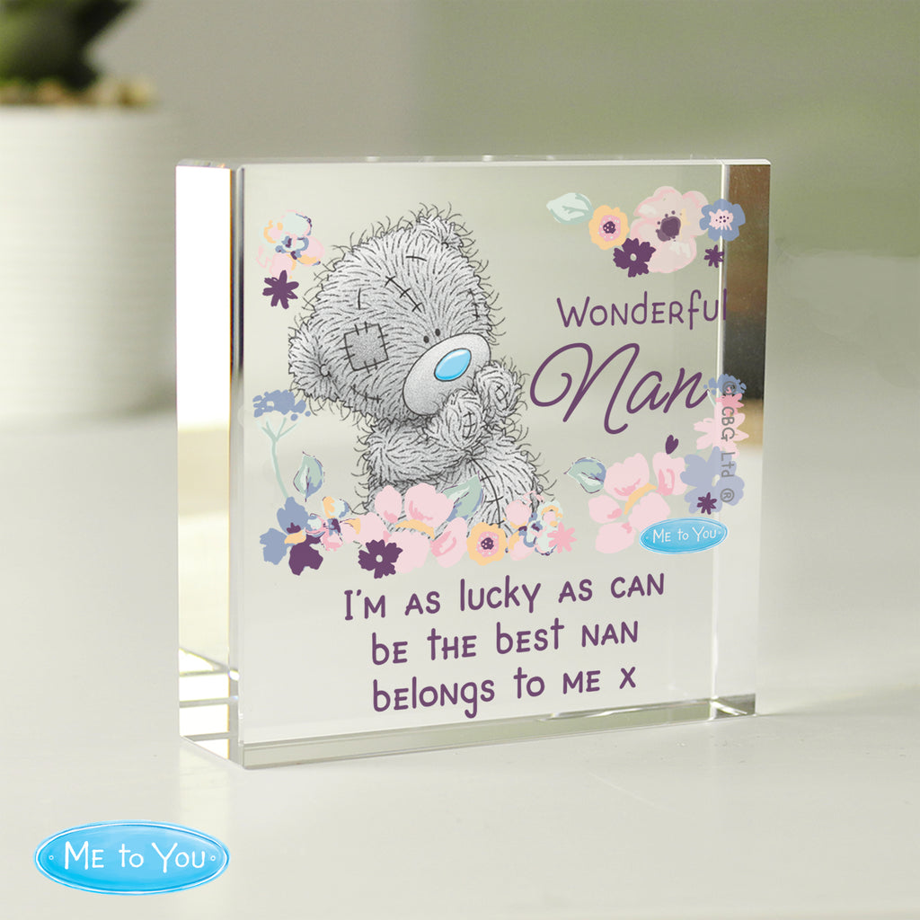 Personalised Me to You Wonderful Nan Crystal Token | Gift for Her