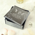 Personalised Floral Diamante Mirrored Trinket Box | Trinket, Jewellery & Keepsake Boxes | Christmas Gift