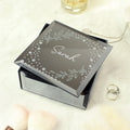 Personalised Botanical Diamante Mirrored Trinket Box | Gift for Her