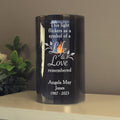 Personalised Life & Love Memorial Smoked LED Candle | Memorial Gift
