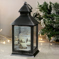 Personalised Christmas Town Black Lantern |  | Inspired Creative Gifts