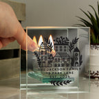 Personalised Home Glass Tealight | Candles & Reed Diffusers