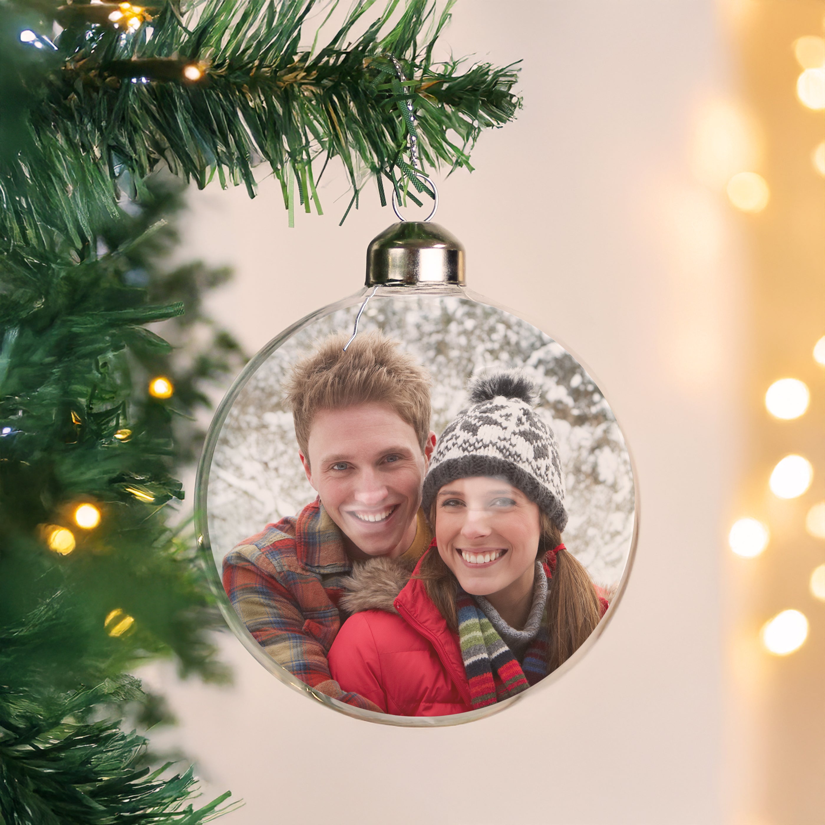 Personalised Photo Upload Glass Bauble |  | Inspired Creative Gifts