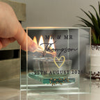 Personalised Wedding Mirrored Tealight Holder | Candles & Reed Diffusers | Inspired Creative Gifts