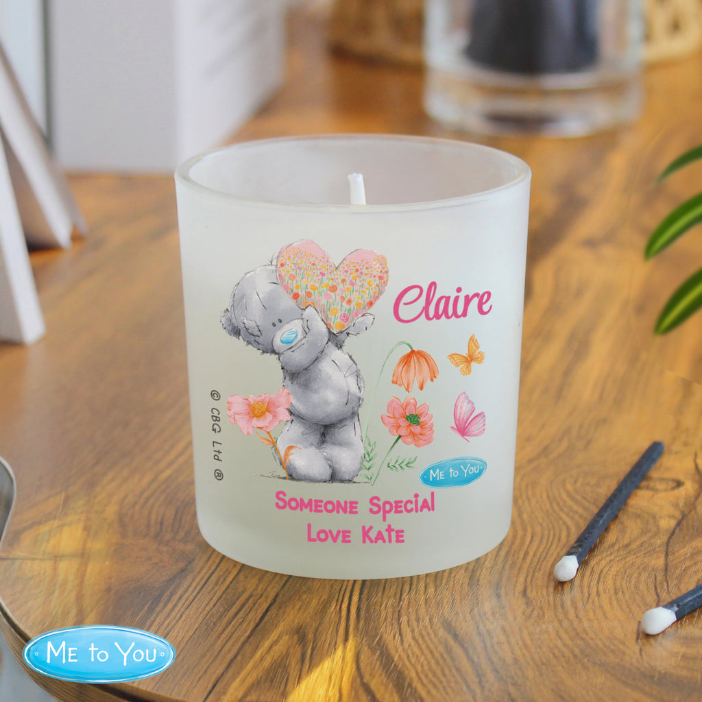 Personalised Me to You Flowery Jar Candle | Candles & Reed Diffusers | Inspired Creative Gifts