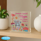 Personalised Me to You Flowery Glass Ornament | Mother's Day Gift