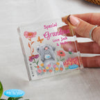Personalised Me to You Flowery Glass Ornament | Mother's Day Gift