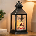 Personalised Christmas Gonk Black LED Lantern