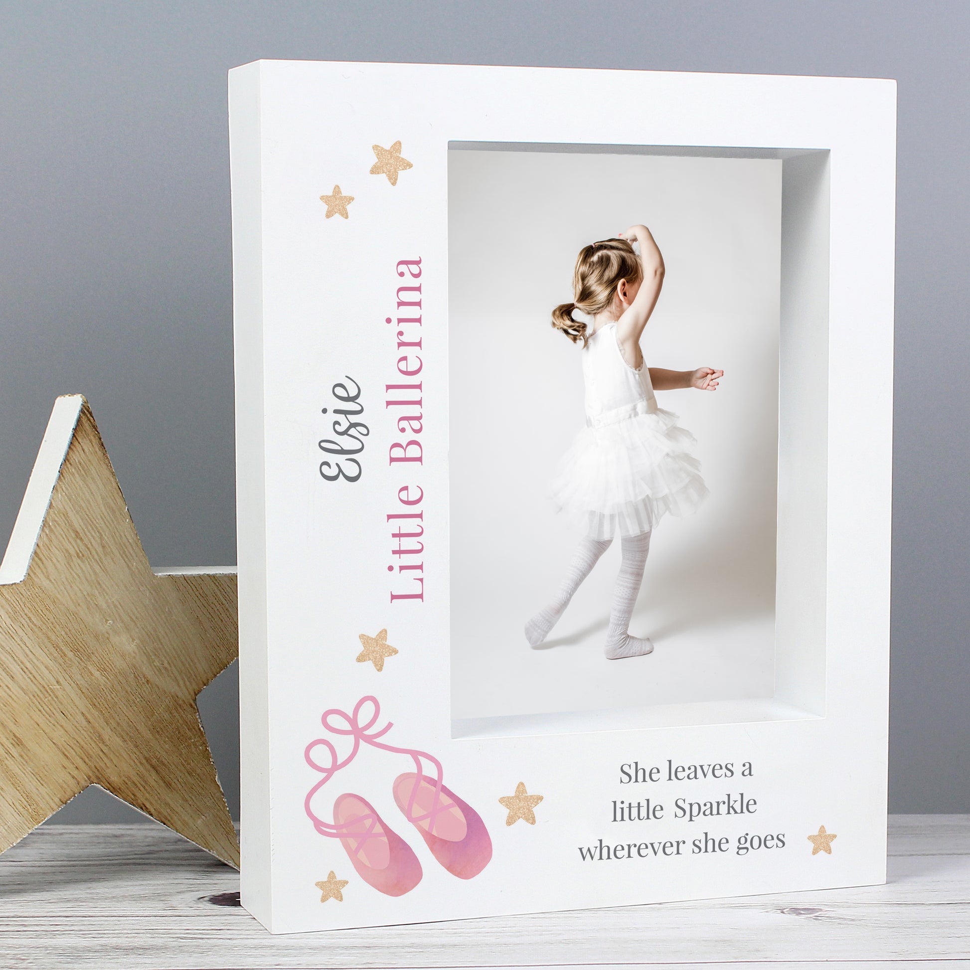 Personalised Swan Lake Ballet 5x7 Box Photo Frame - Inspired Creative Gifts