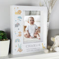 Personalised Safari Animals 5x7 Box Photo Frame | Framed Prints & Canvases | New Baby Gift