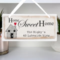 Personalised Home Sweet Home Wooden Sign for Wedding