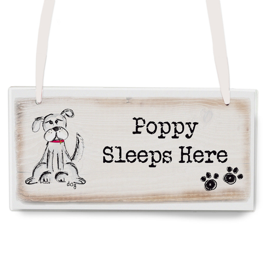 Personalised Dog Wooden Sign | Christmas Gift