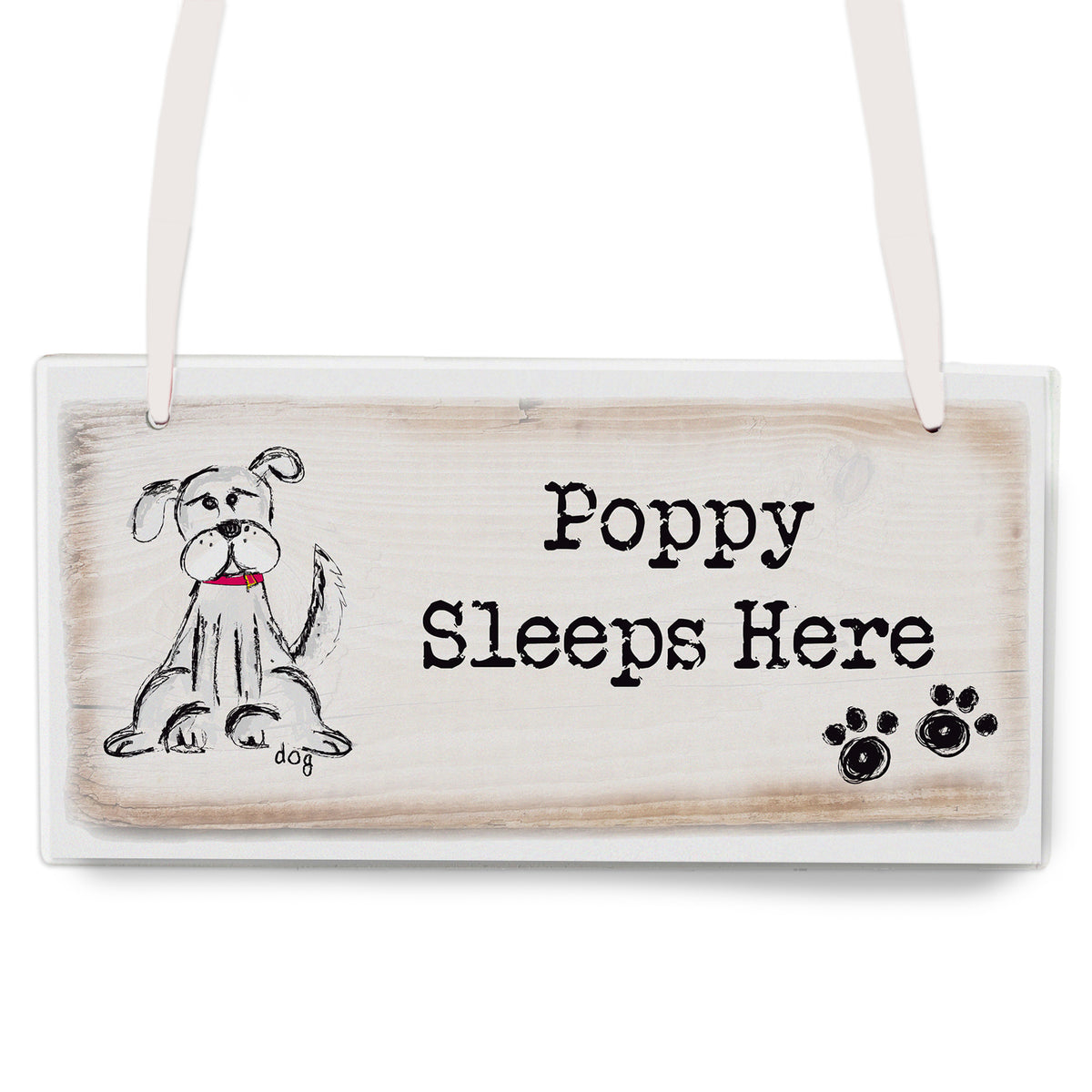 Personalised Dog Wooden Sign | Christmas Gift
