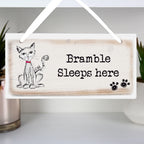 Personalised Cat Wooden Sign | Gift for Pets