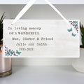 Personalised Forget me not Wooden Sign | Christmas Gift