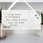 Personalised Forget me not Wooden Sign | Christmas Gift