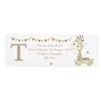 Personalised Hessian Giraffe Wooden Mantel Decoration | Hanging Decorations & Signs | Christmas Gift