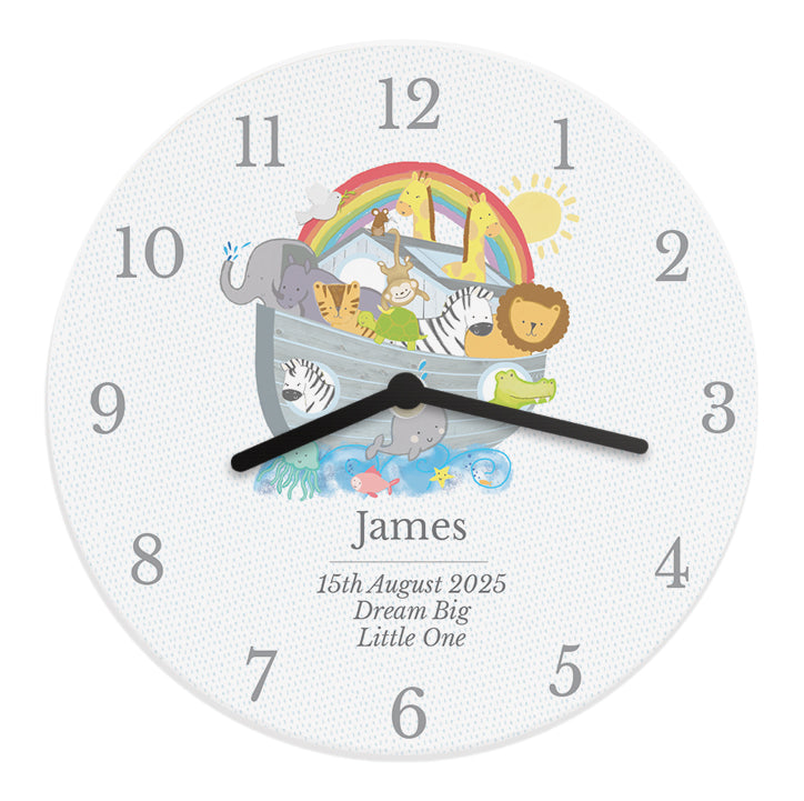 Personalised Noah's Ark Clock - Wall Clock - Inspired Creative Gifts