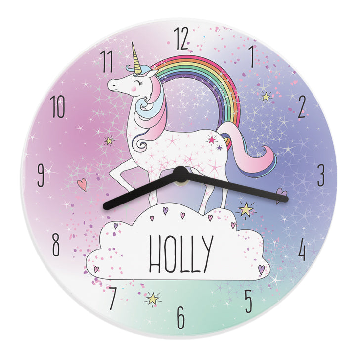 Personalised Unicorn Wooden Clock - Clocks & Watches - Inspired Creative Gifts