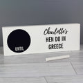 Personalised Classic Chalk Countdown Wooden Mantel Decoration | Hanging Decorations & Signs | Wedding Gift