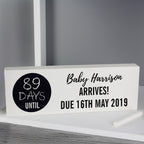 Personalised Classic Chalk Countdown Wooden Mantel Decoration | Hanging Decorations & Signs | Wedding Gift
