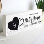 Personalised Rustic Chalk Countdown Wooden Mantel Decoration for Wedding