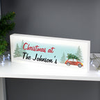 Personalised Driving Home For Christmas Wooden Mantel Decoration | Hanging Decorations & Signs | Christmas Gift
