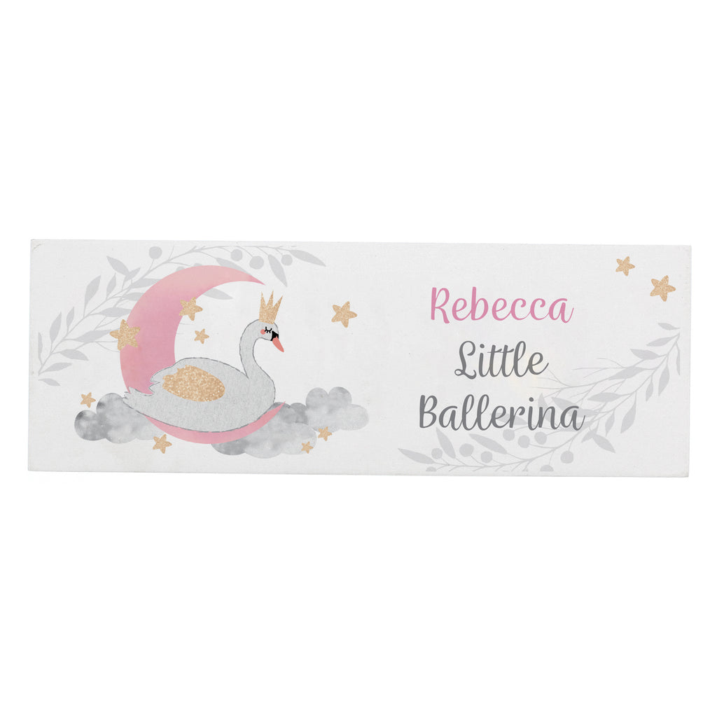 Personalised Swan Lake Wooden Mantel Decoration | Hanging Decorations & Signs | Birthday Gift