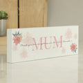 Personalised Floral Sentimental Wooden Mantel Decoration | Hanging Decorations & Signs | Mother's Day Gift