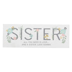 Personalised Floral Sister Wooden Mantel Decoration | Hanging Decorations & Signs | Mother's Day Gift