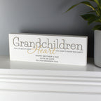 Personalised Grandchildren Wooden Mantel Decoration | Christmas Gift