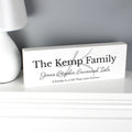 Personalised Family Wooden Mantel Decoration | Hanging Decorations & Signs | Christmas Gift