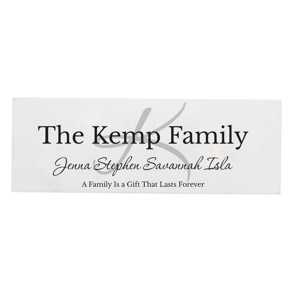 Personalised Family Wooden Mantel Decoration | Hanging Decorations & Signs | Christmas Gift