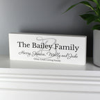 Personalised Family Wooden Mantel Decoration | Hanging Decorations & Signs | Christmas Gift