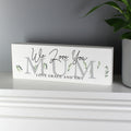 Personalised Botanical Wooden Mantel Decoration | Gift for Her