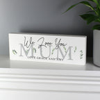 Personalised Botanical Wooden Mantel Decoration | Gift for Her