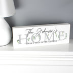 Personalised Botanical Wooden Mantel Decoration | Gift for Her