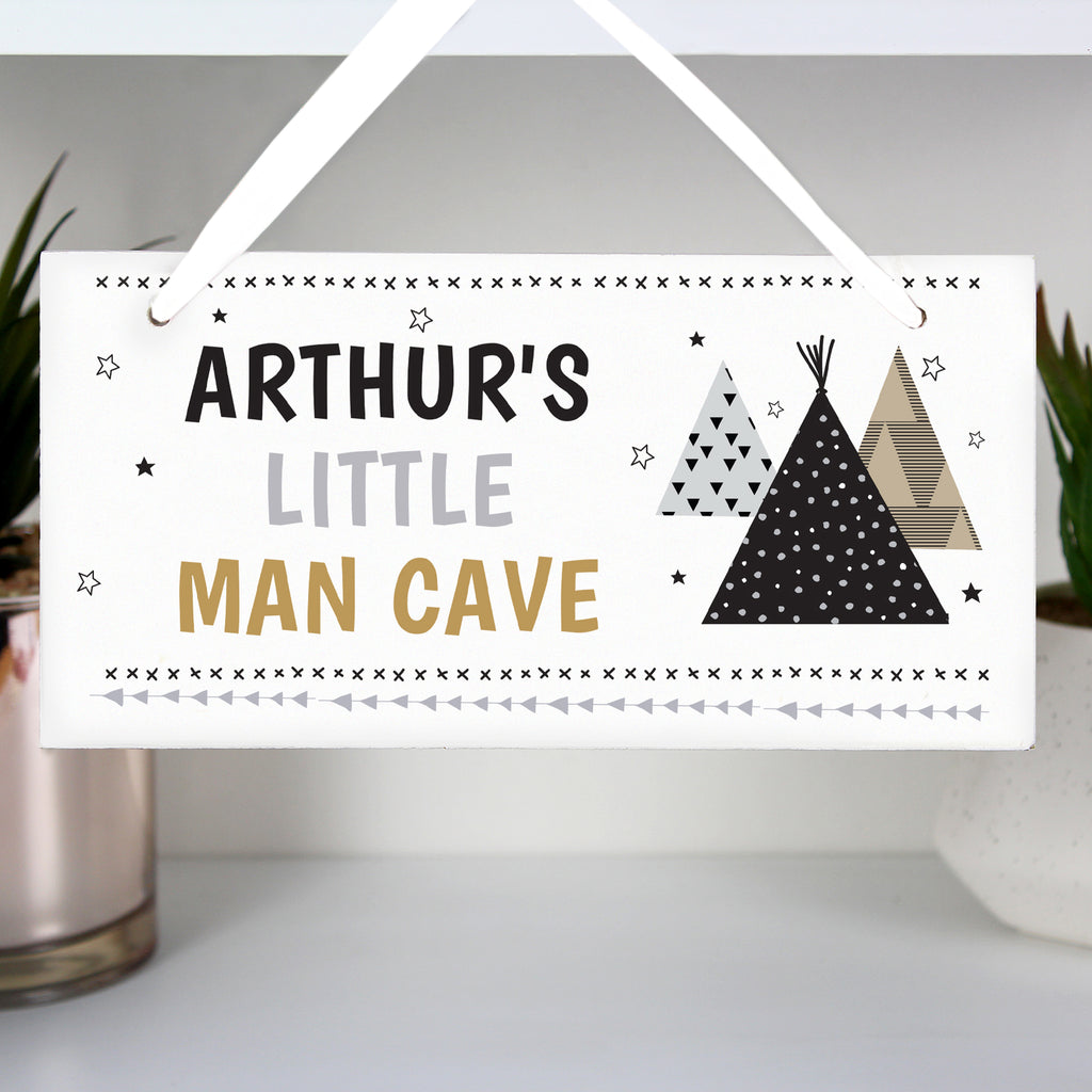 Personalised Wigwam Wooden Sign | Christmas Gift