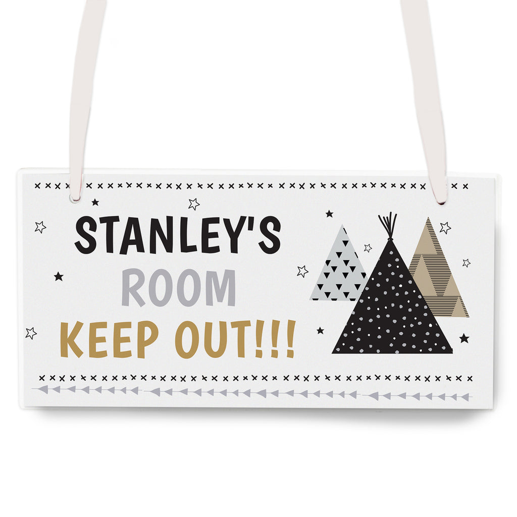 Personalised Wigwam Wooden Sign | Christmas Gift