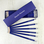 Personalised Name Only Box and 12 Blue HB Pencils | Stationery & Pens | Christmas Gift
