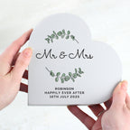 Personalised Botanical Free Standing Heart Ornament | Ornaments | Inspired Creative Gifts