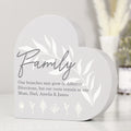 Personalised Leaf Decor Free Standing Heart Ornament | Ornaments | Inspired Creative Gifts