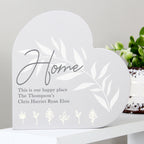 Personalised Leaf Decor Free Standing Heart Ornament | Ornaments | Inspired Creative Gifts