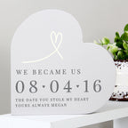 Personalised Free Text Free Standing Heart Ornament | Ornaments | Inspired Creative Gifts