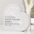 Personalised Feather Free Standing Heart Ornament | Ornaments