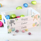 Personalised Easter Egg Hunt Small Wooden Crate | Easter Gift